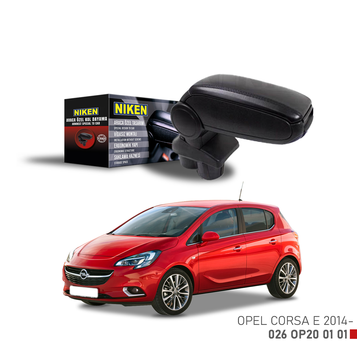 Niken%20Opel%20Corsa%20E%202014%20Sonrası%20Araca%20Özel%20Kol%20Dayama%20Siyah