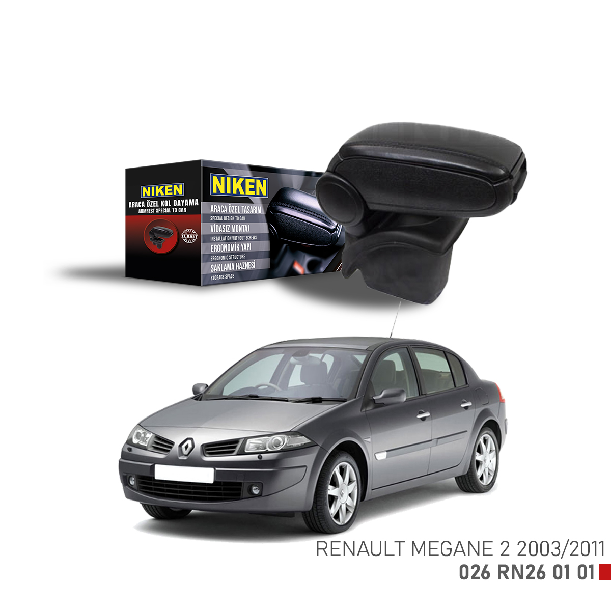 Niken%20Renault%20Megane%202%202003-2011%20Arası%20Araca%20Özel%20Kol%20Dayama%20Siyah