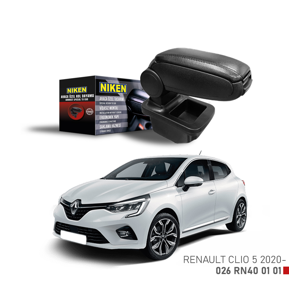 Niken%20Renault%20Clio%205%202020%20Sonrası%20Araca%20Özel%20Kol%20Dayama%20Siyah