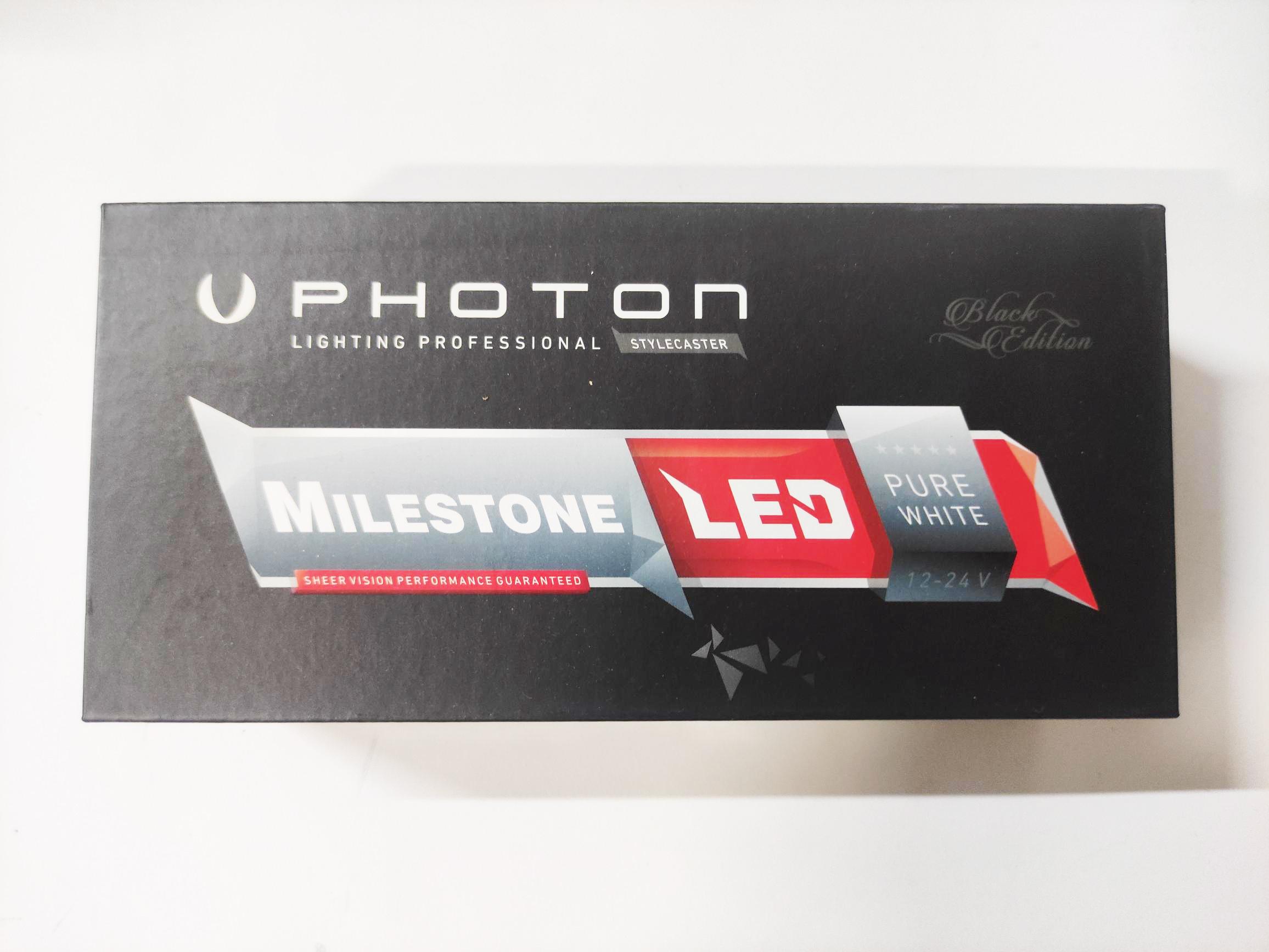 Photon Milestone H7 Black Edition 12V-24V Led Xenon 15000 Lümen Beyaz Ballast Version Uyumlu