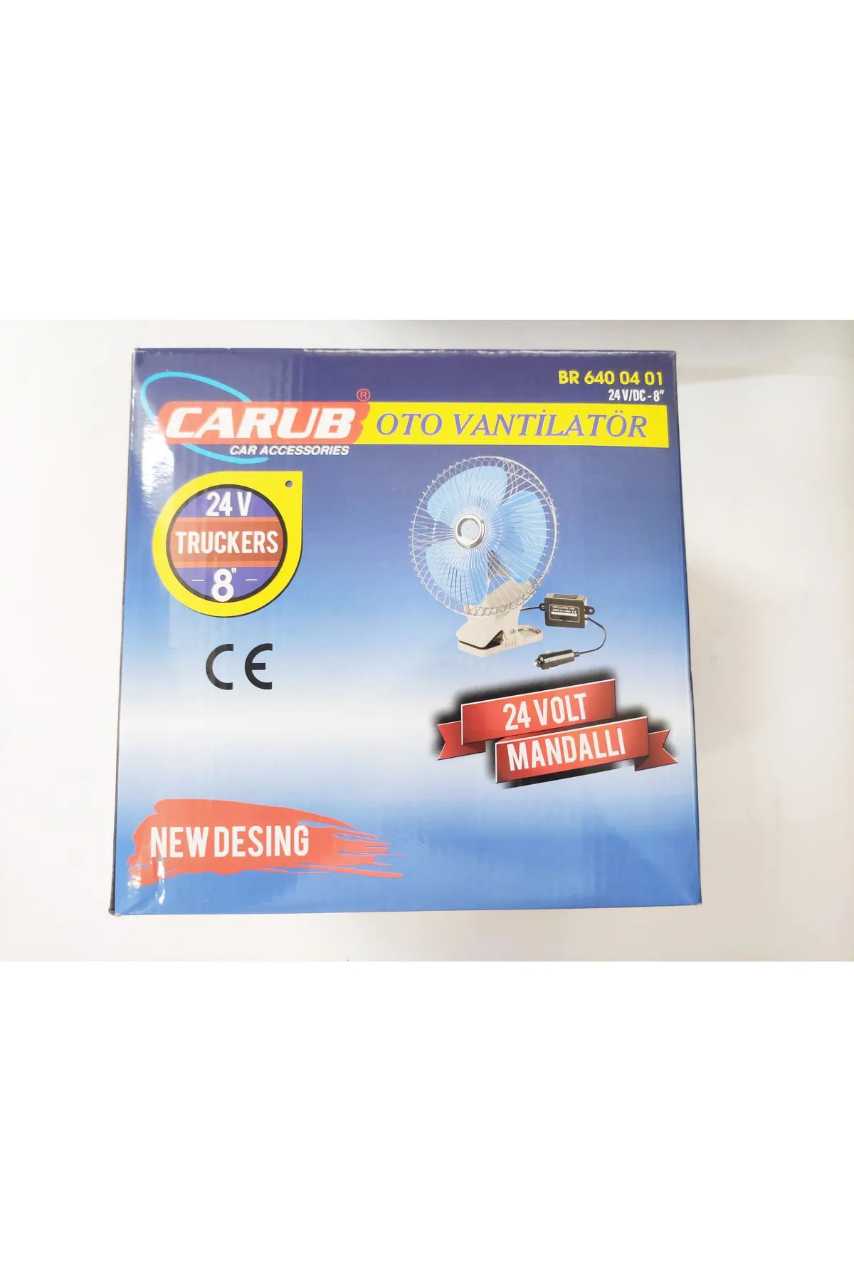 Oto Vantilatör 24 Volt 8 Inç Mandallı Çakmaklık Girişli 6400401