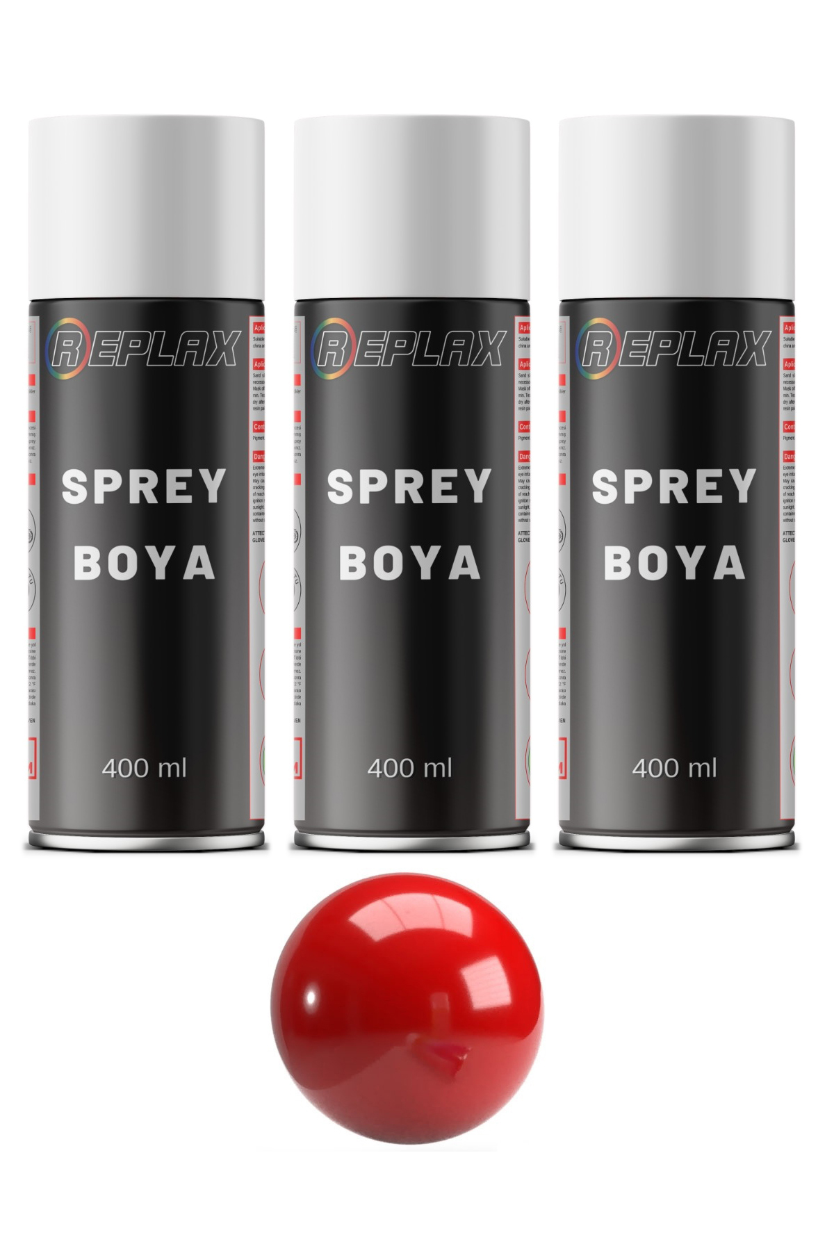 3 Adet Ral 3020 Trafik Kırmızı Sprey Boya 400 ml