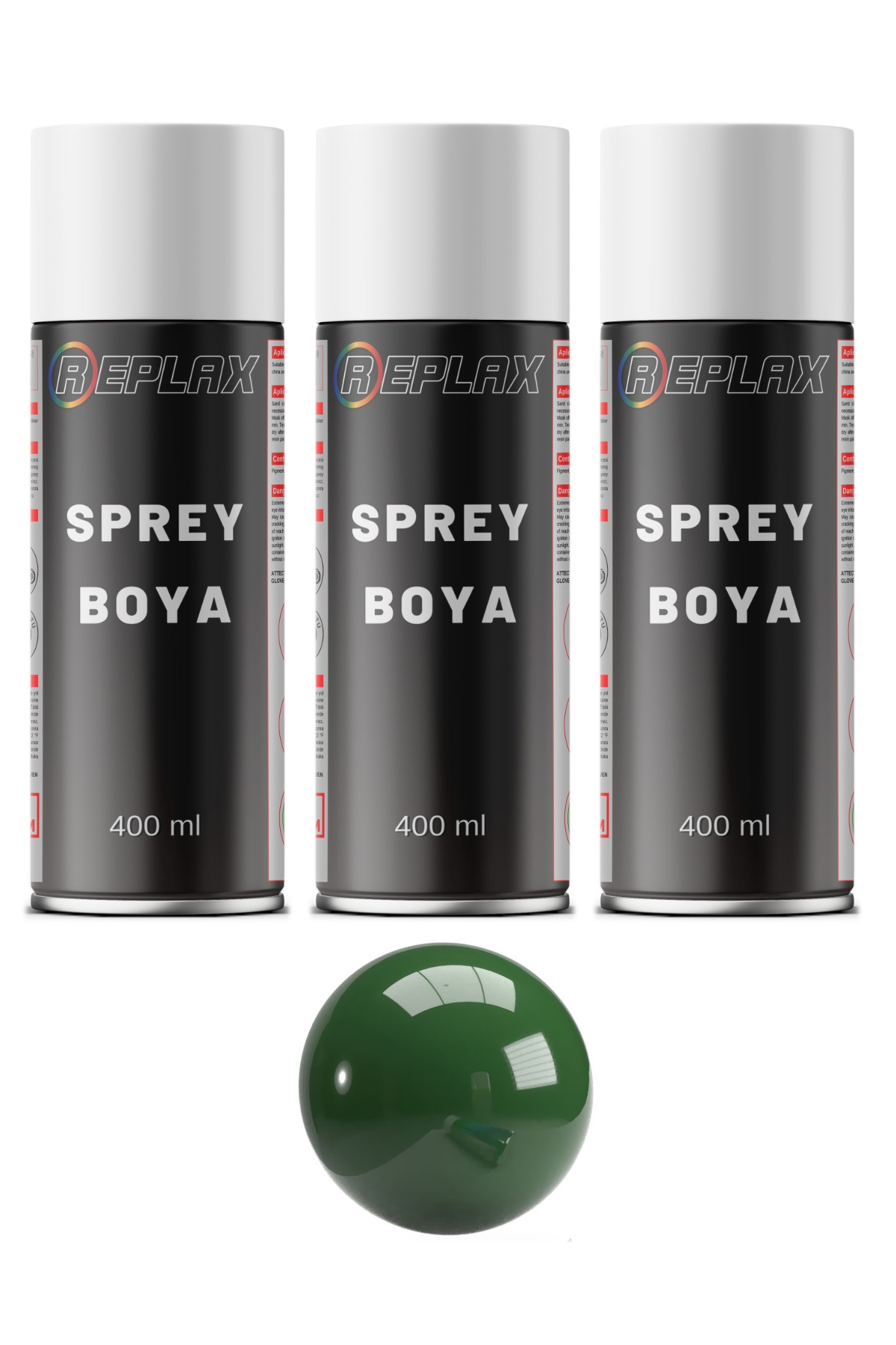 3 Adet Ral 6002 Çit Açık Yeşili Sprey Boya 400 ml