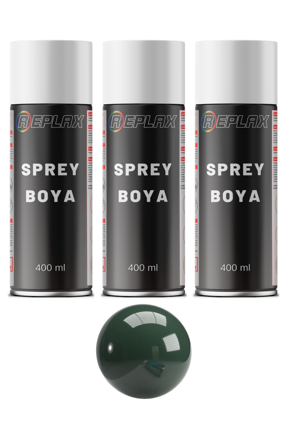 3 Adet Ral 6005 Yosun Yeşil Sprey Boya 400 ml