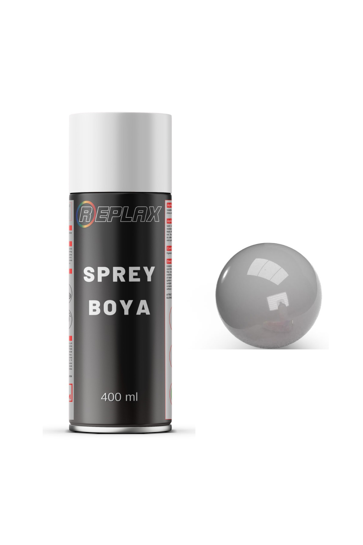 Gri Motor Blok Silindir Isıya Dayanıklı 500° Sprey Boyası 400 Ml.