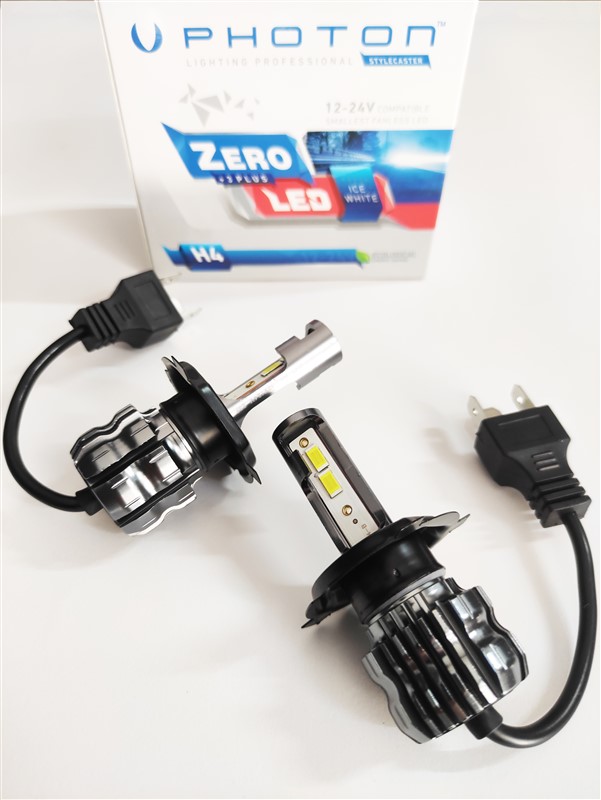 Photon Zero H4 +3 Plus Fansız Led Xenon Buz Beyaz 12V-24V Uyumlu 7500 Kelvin