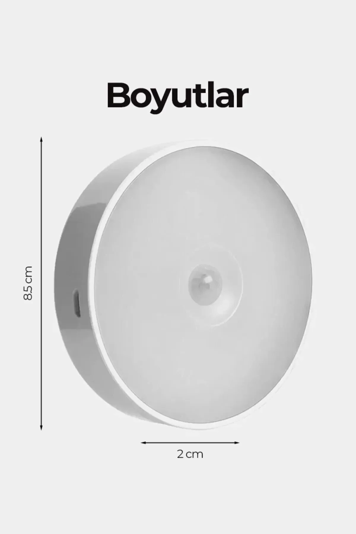 2 Adet Hareket Sensörlü Usb Şarjlı Led Işık Lamba-oda, Mutfak, Salon Ve Merdiven Işıklandırma