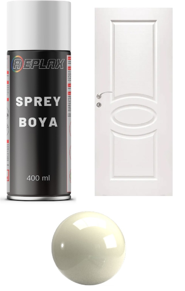 Kırık%20Beyaz%20Amerikan%20Kapı%20Sprey%20Boyası%20400%20Ml