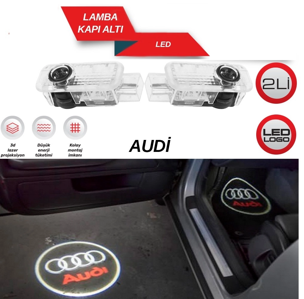 Audi Kapı Altı Işık Logo Araca Özel Orjinal 4328402