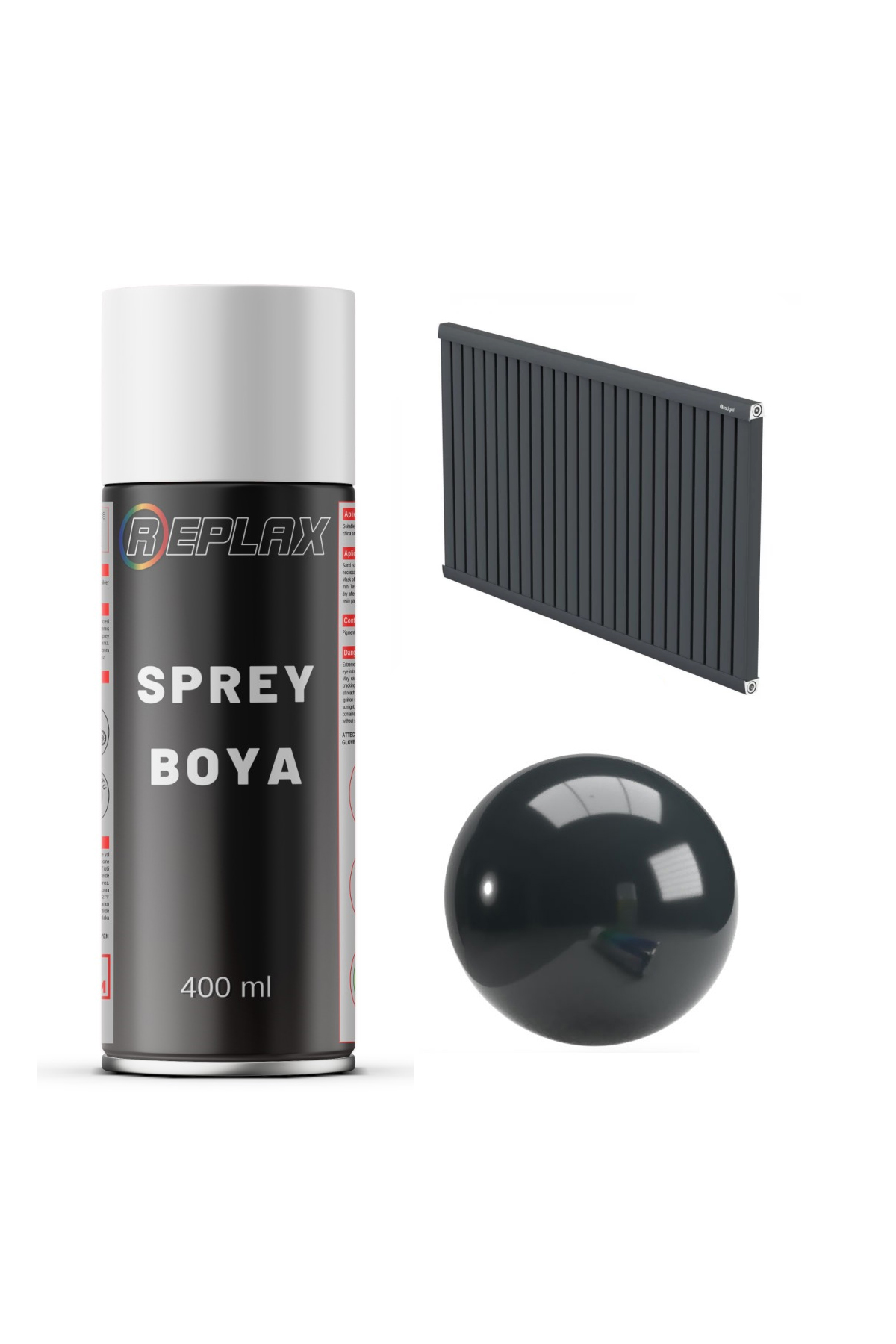 Antrasit Radyatör Kalorifer Petek Sprey Boyası 400 Ml