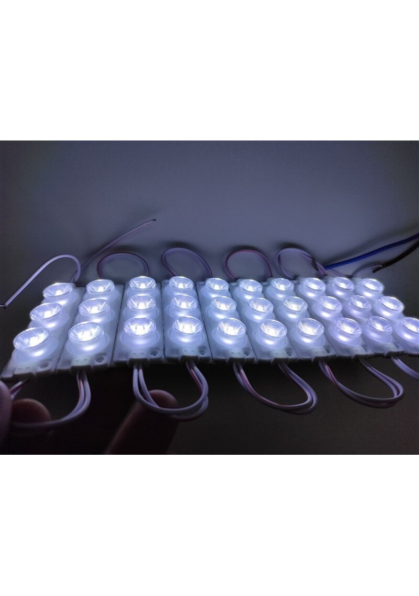Replax Camlı Parmak Led Lamba Beyaz 12 Volt Su Geçirmez 10,lu 3m Bantlı Kesilebilir BR0409928