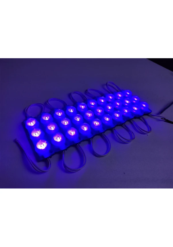 Replax Camlı Parmak Led Lamba Mavi 24 Volt Su Geçirmez 10,lu 3m Bantlı Kesilebilir BR0409936