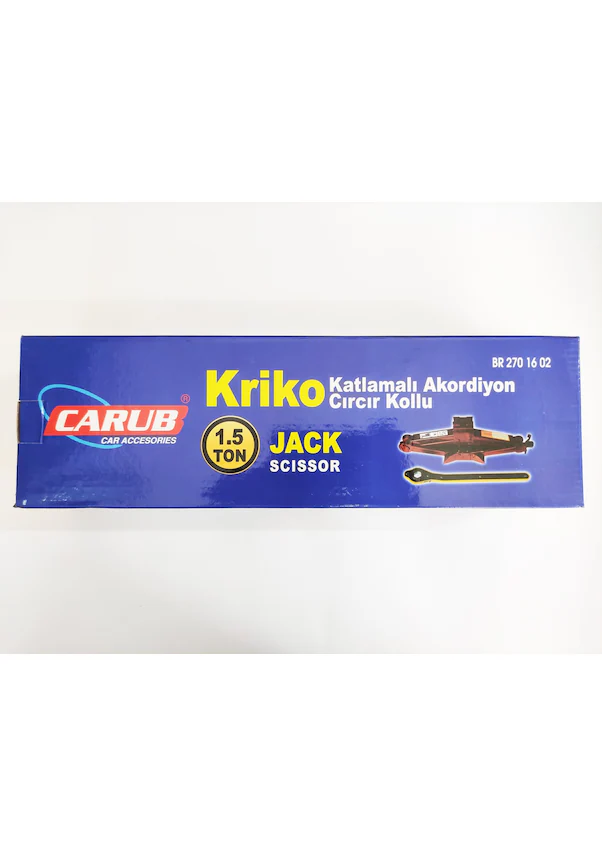REPLAX Akordion Kriko Makaslı 1,5 Ton Cırcırlı Kollu Kutulu