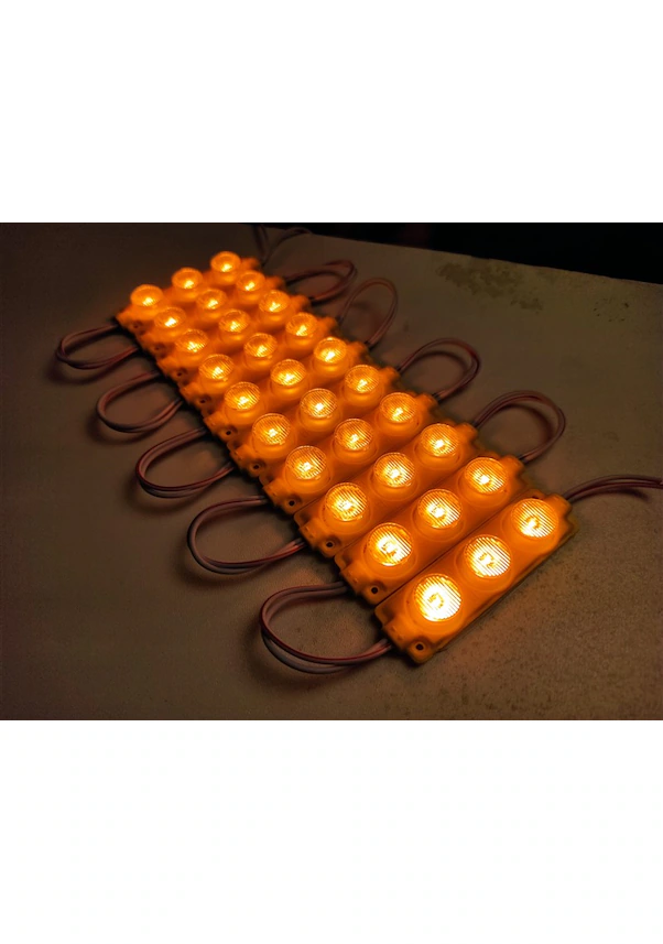 Replax Camlı Parmak Led Lamba Sarı 24 Volt Su Geçirmez 10,lu 3m Bantlı Kesilebilir BR0409937