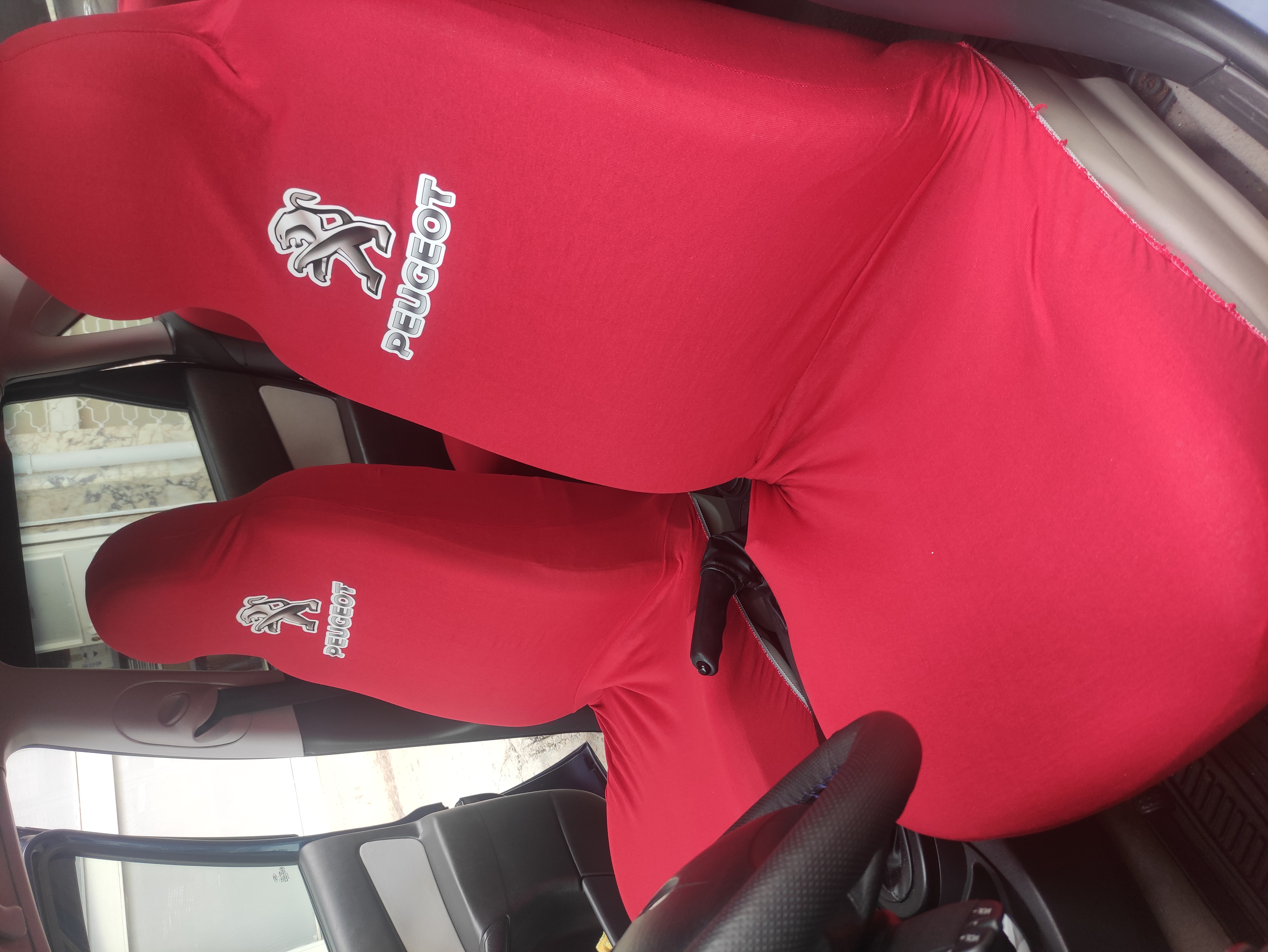 Peugeot Kırmızı Oto Atlet Servis Kılıfı 4 Parça Ser-0001