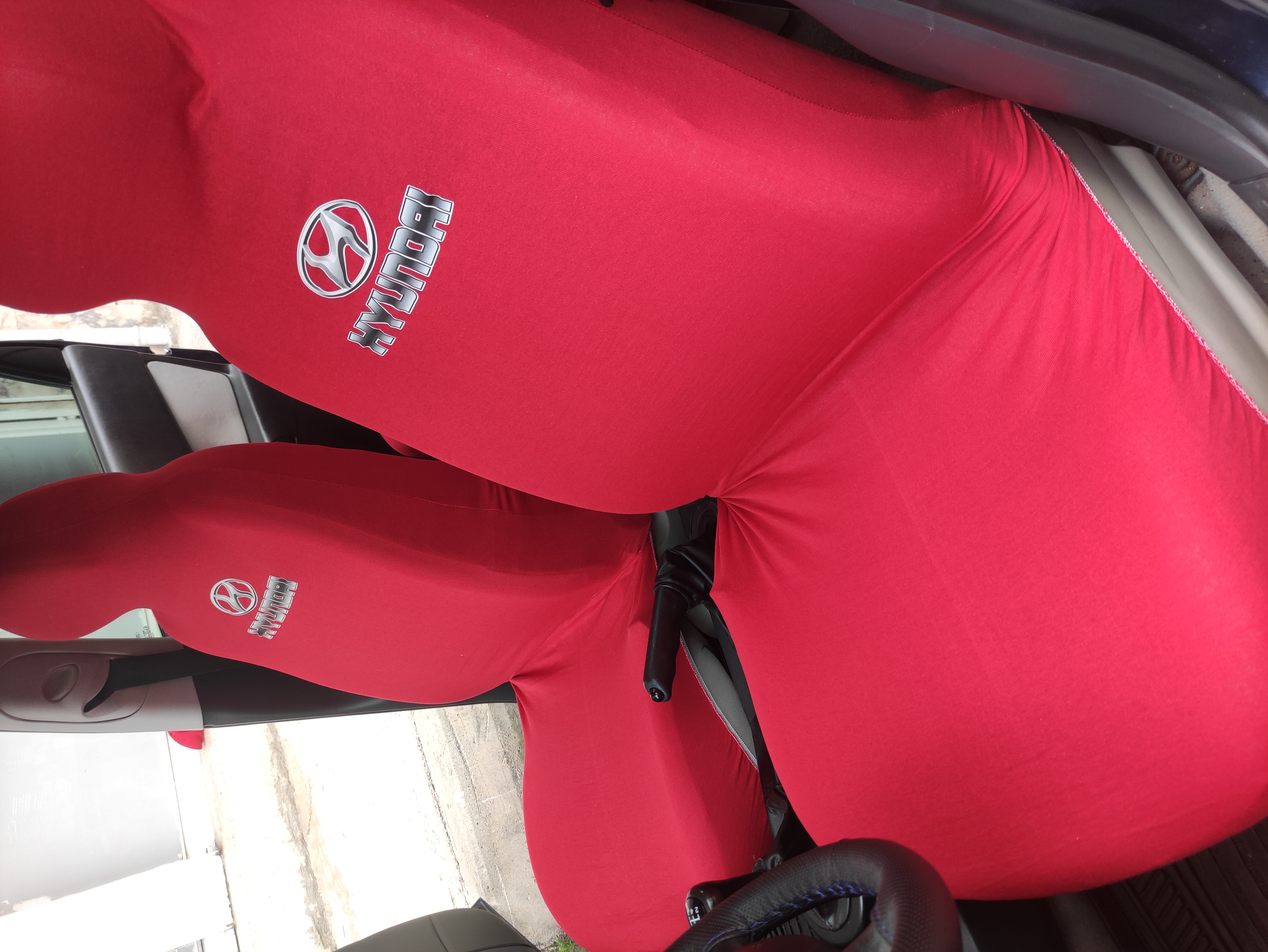 Hyundai Kırmızı Oto Atlet Servis Kılıfı 4 Parça Ser-0005