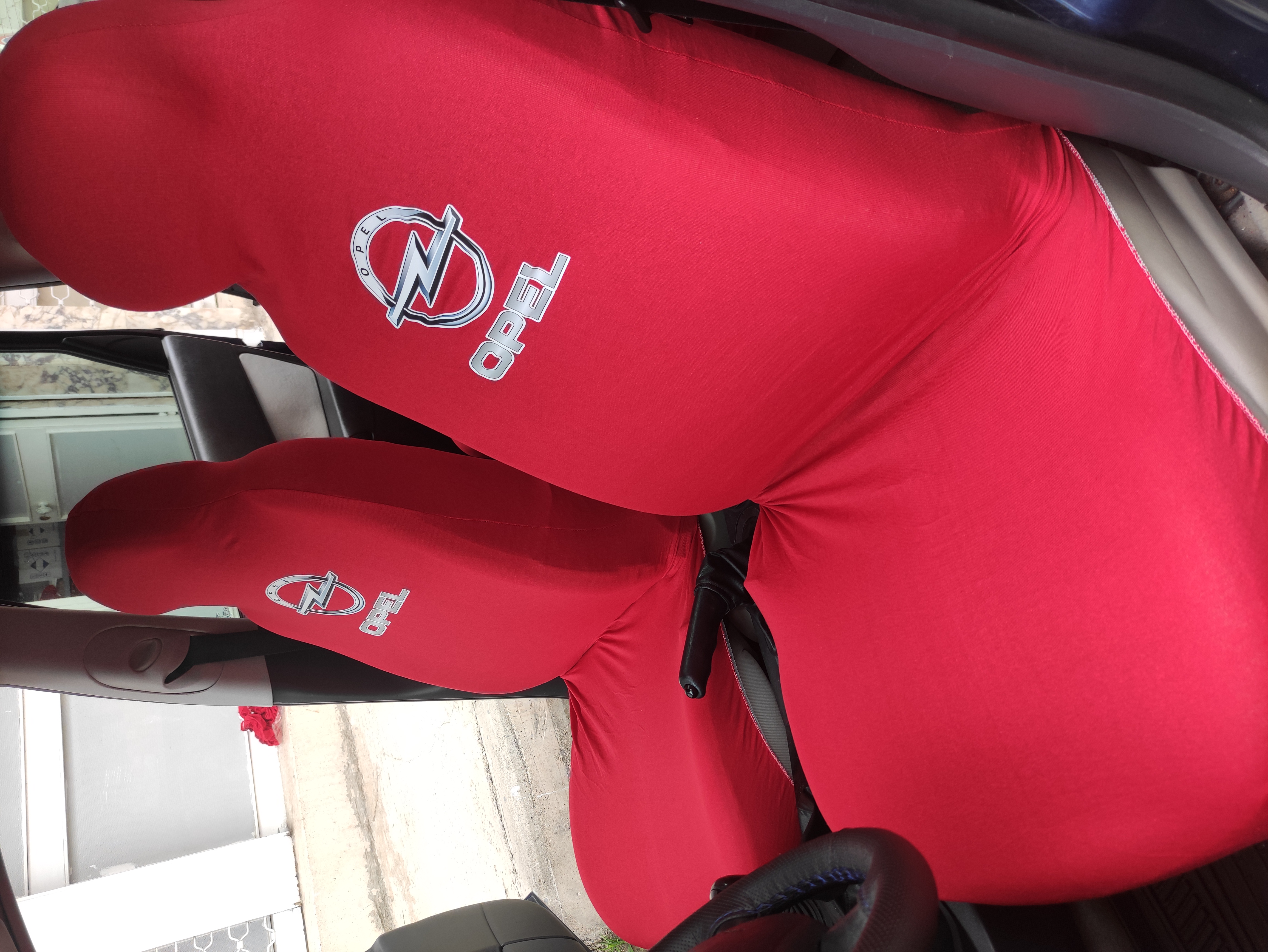 Opel Kırmızı Oto Atlet Servis Kılıfı 4 Parça Ser-0008