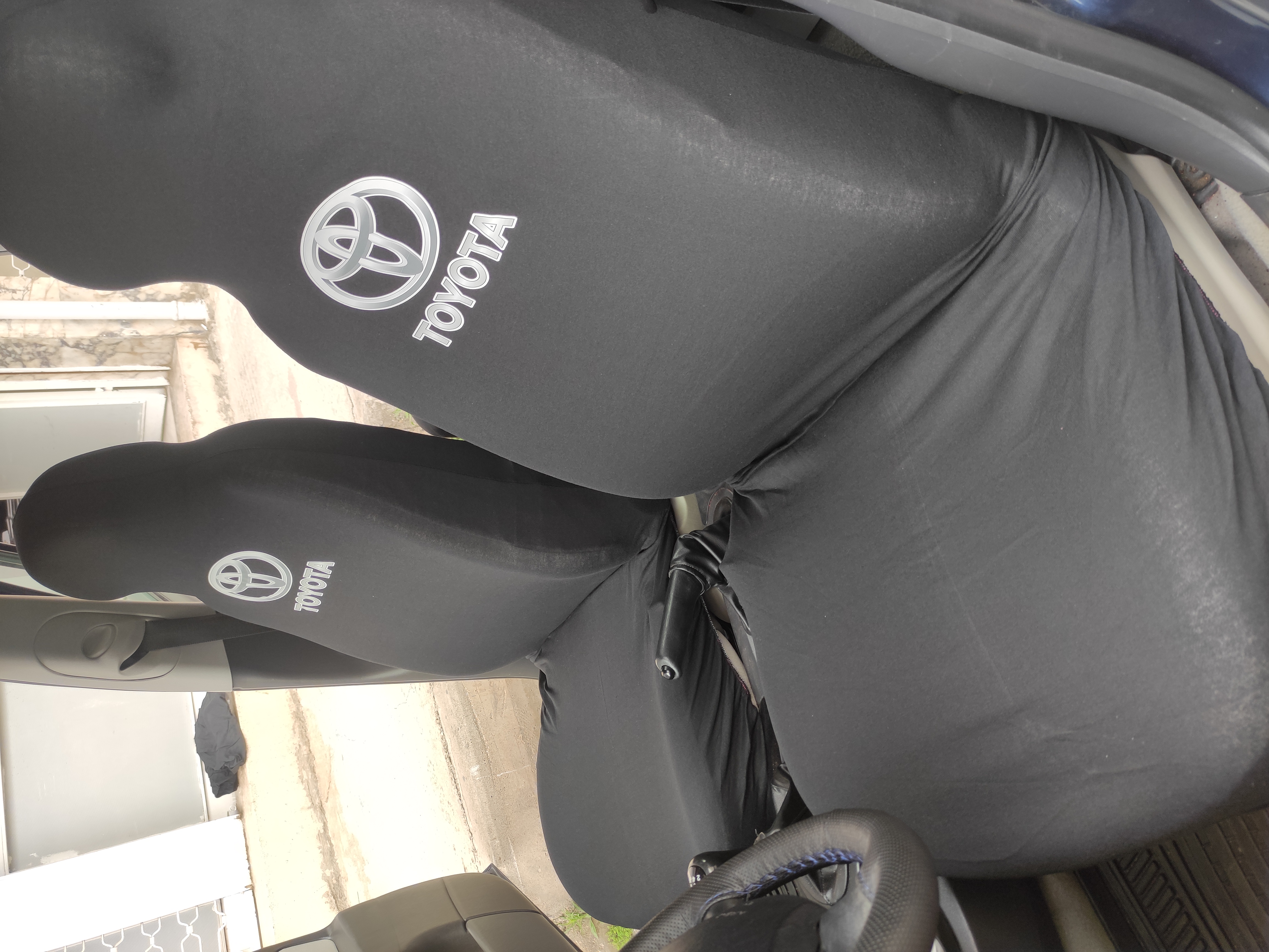 Toyota Siyah Oto Atlet Servis Kılıfı 4 Parça Ser-0014