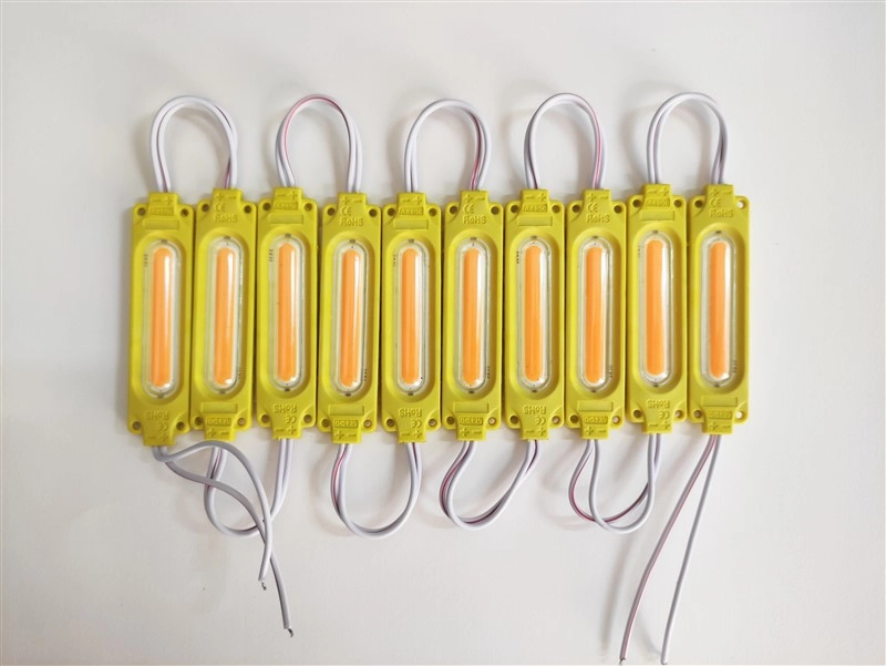 Parmak Cob Led Turuncu 24 Volt Su Geçirmez 10,lu 3m Bantlı Kesilebilir 0409979