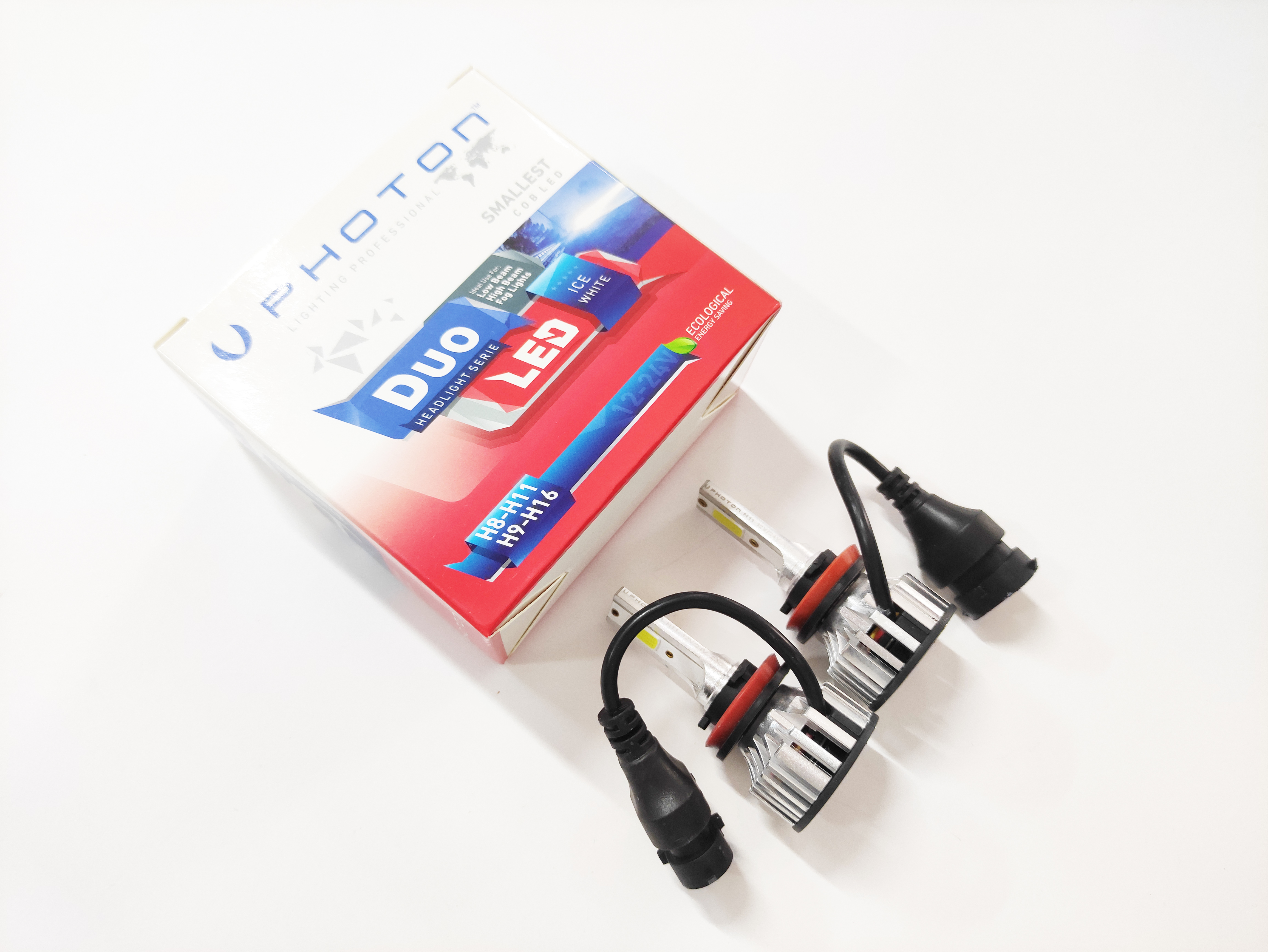 Photon Duo H16 12V-24V Led Xenon Beyaz 6000 Lümen Headlight