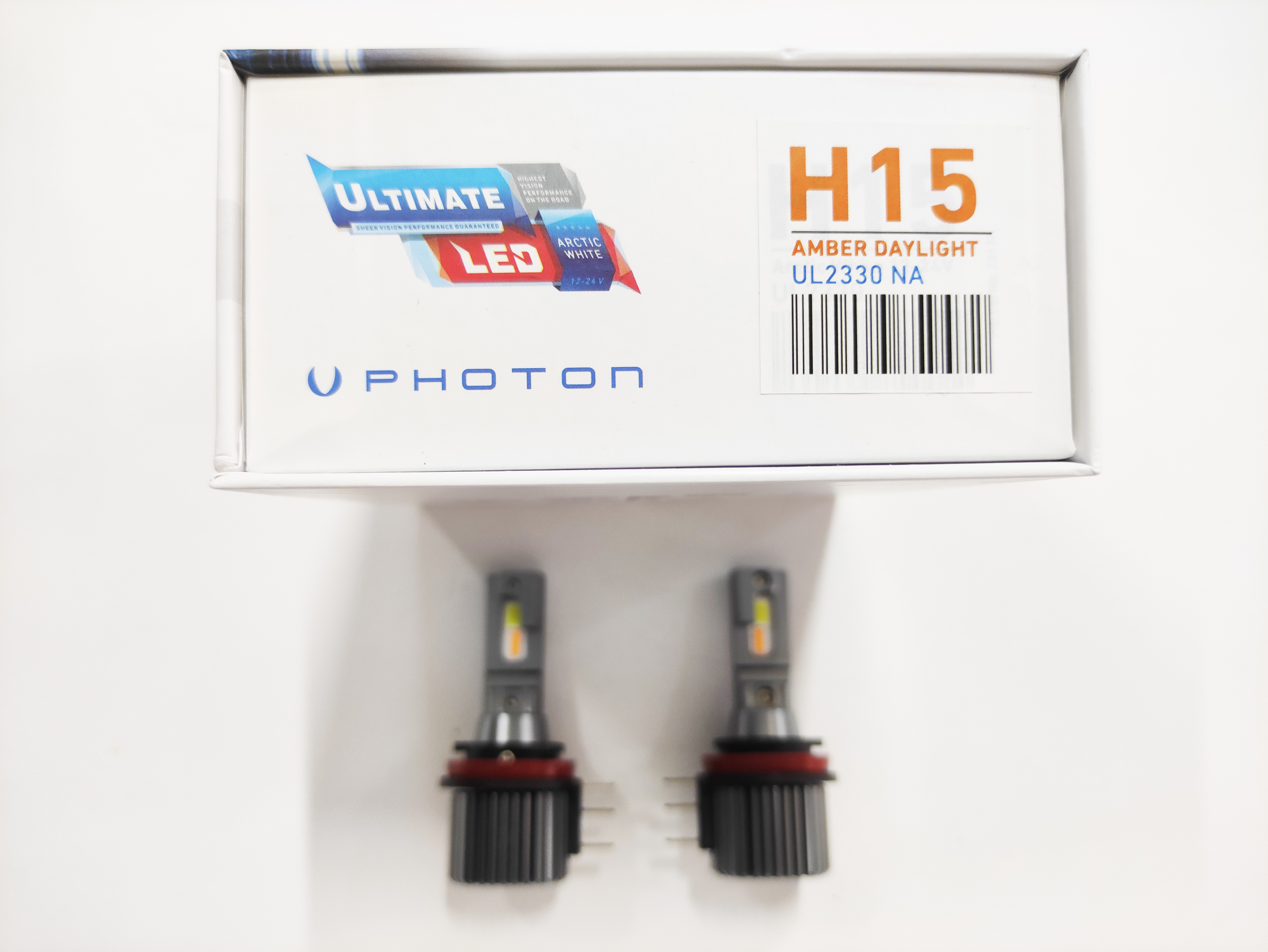 Photon Ultimate H15 Turuncu Gündüz Ledli 12V-24V Led Xenon Beyaz 5+Plus 9500 Lümen Headlight
