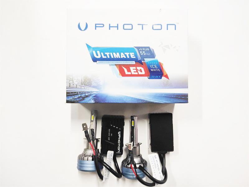 Photon Ultimate H1 12V-24V  Uyumlu  Led Xenon Beyaz 5+Plus 9500 Lümen Headlight