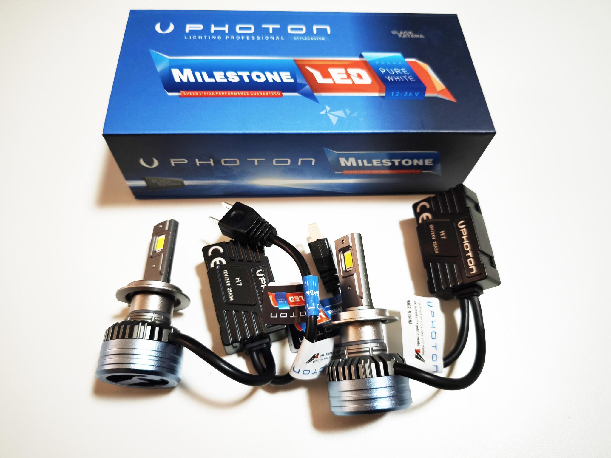レプトン　photon Photon Milestone H7 Led Xenon Black Katana Yeni Versiyon 2025 - Replax