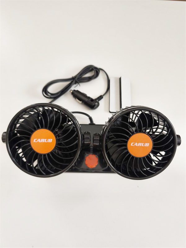 24 Volt Araç Içi Torpido Üstü Çift Fanlı Oto Vantilatör 360° Dönebilir 6400609