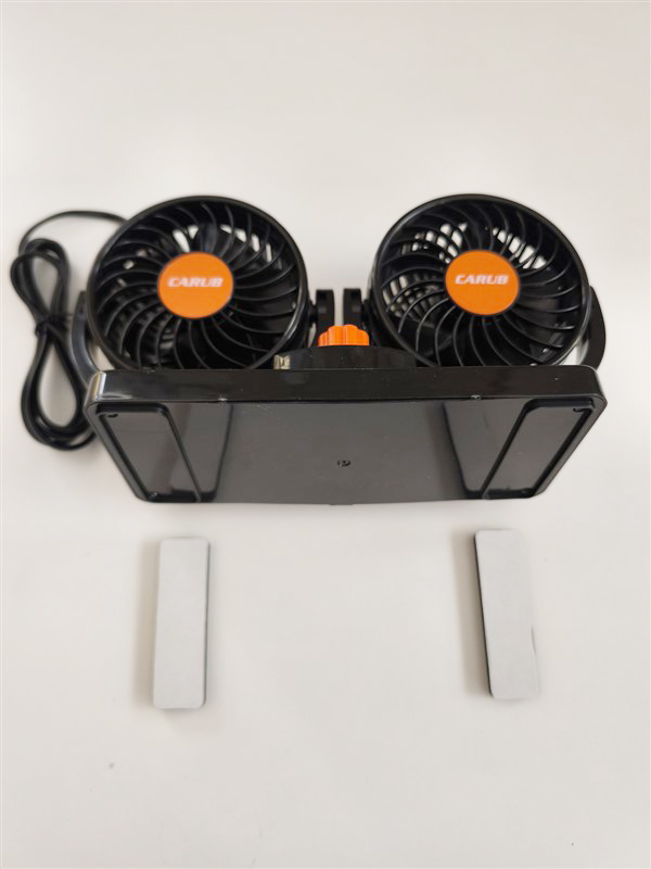 24 Volt Araç Içi Torpido Üstü Çift Fanlı Oto Vantilatör 360° Dönebilir 6400609