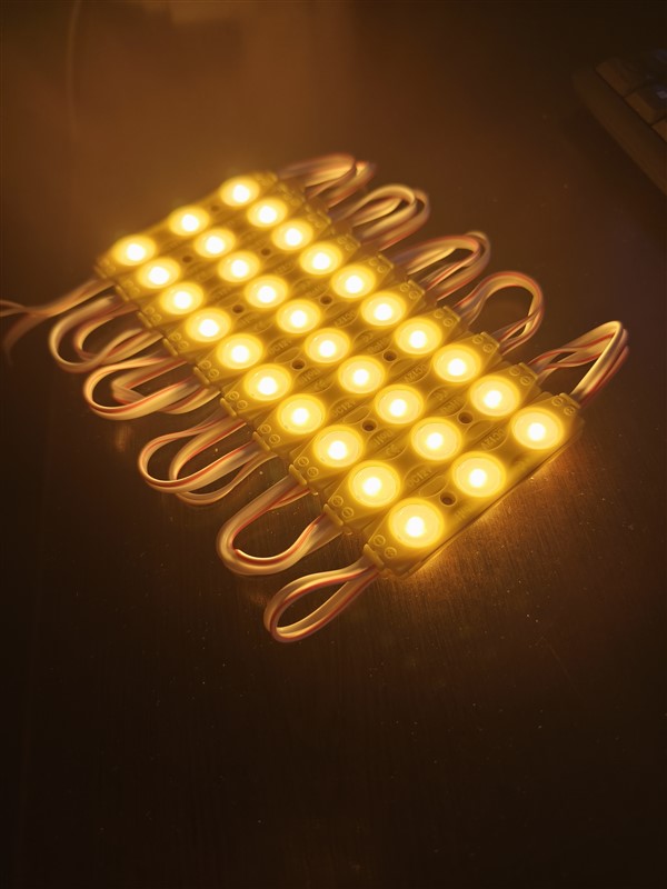 Parmak Led Lamba Amber Turuncu 3 Led 140 Lümen 12 Volt 10,lu