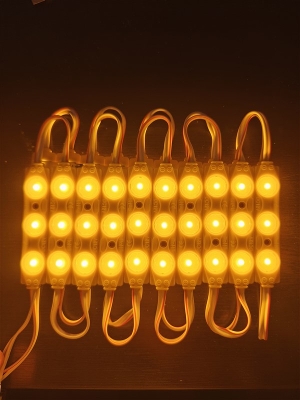 Parmak Led Lamba Amber Turuncu 3 Led 140 Lümen 12 Volt 10,lu