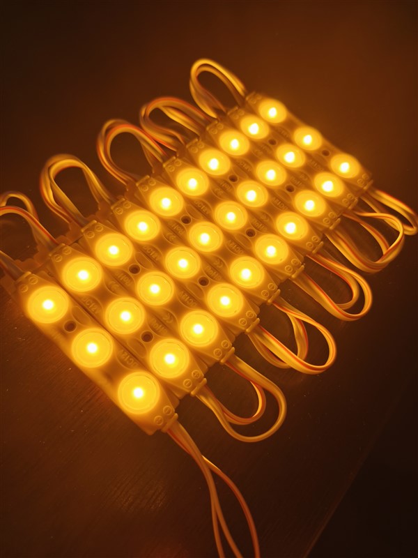 Parmak Led Lamba Amber Turuncu 3 Led 140 Lümen 12 Volt 10,lu
