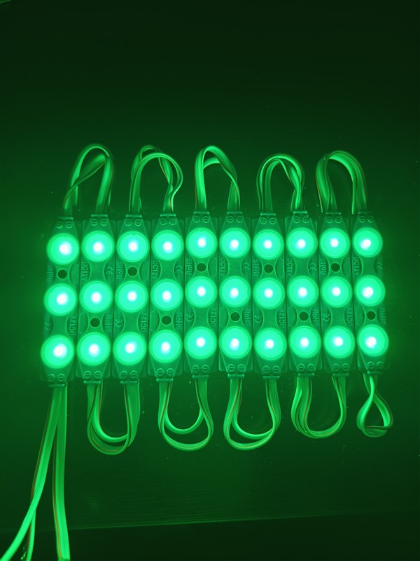 Parmak Led Lamba Yeşil 3 Led 140 Lümen 12 Volt 10,lu