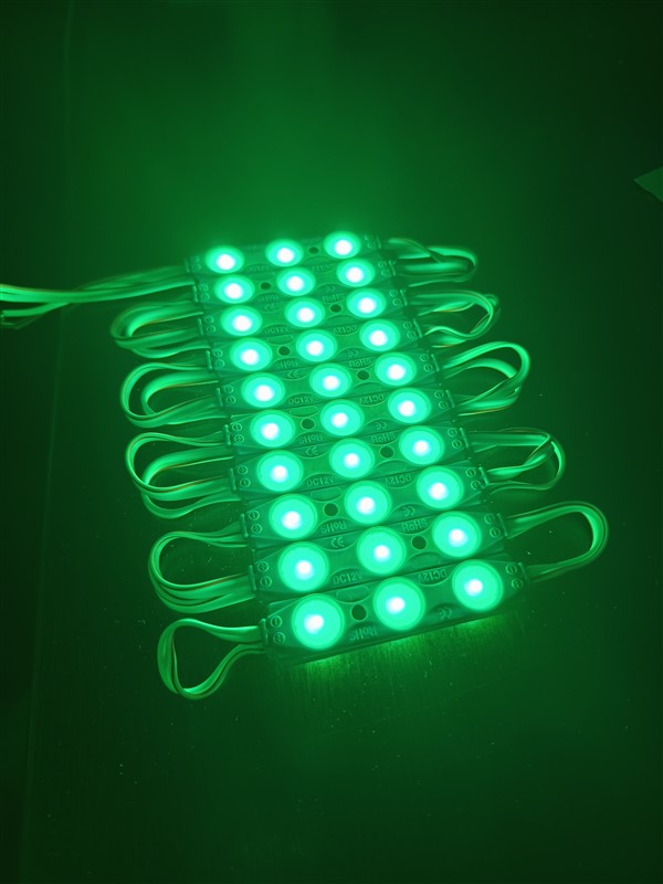 Parmak Led Lamba Yeşil 3 Led 140 Lümen 12 Volt 10,lu