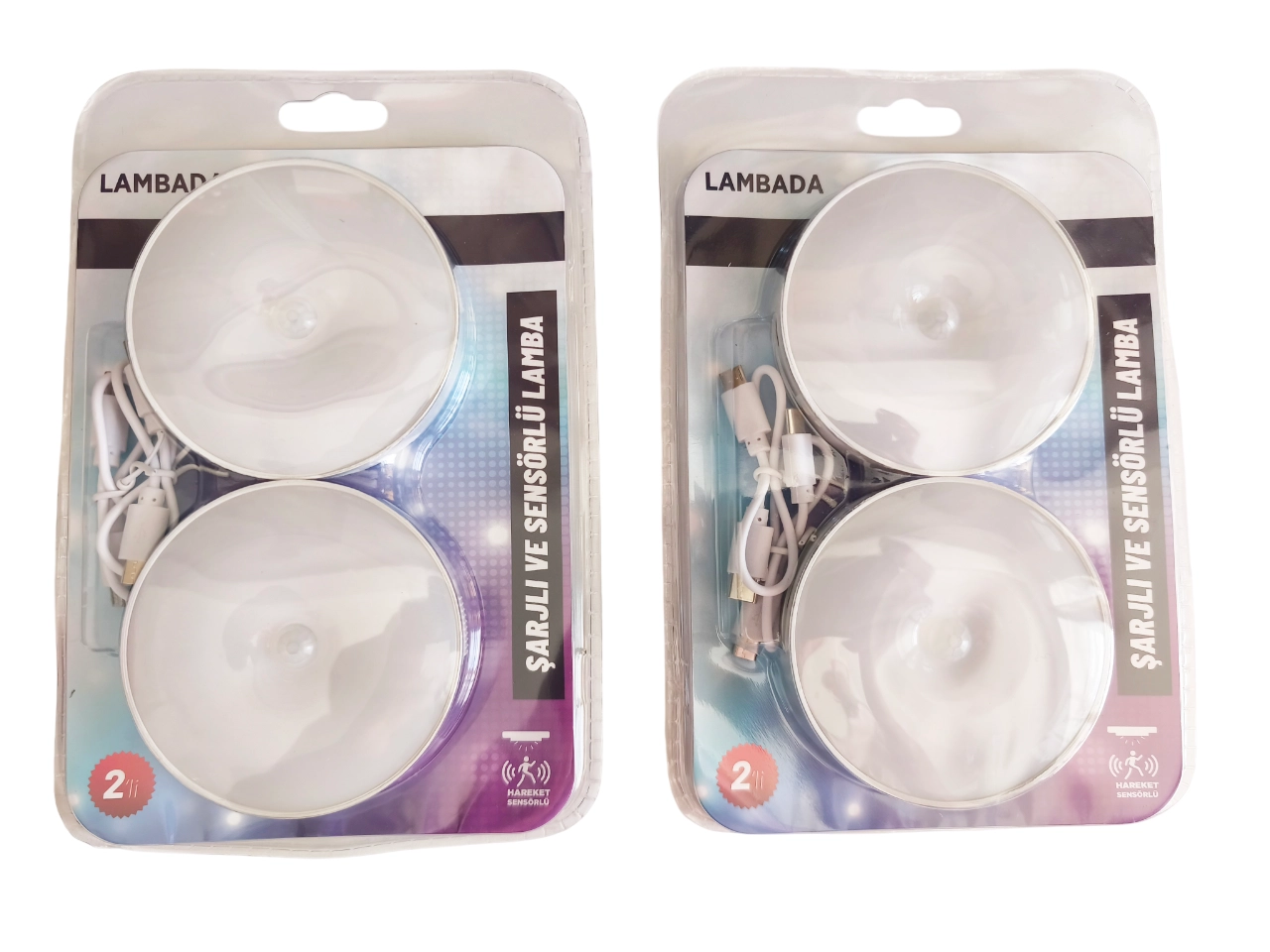 4 Adet Hareket Sensörlü Usb Şarjlı Led Işık Lamba-oda, Mutfak, Salon Ve Merdiven Işıklandırma