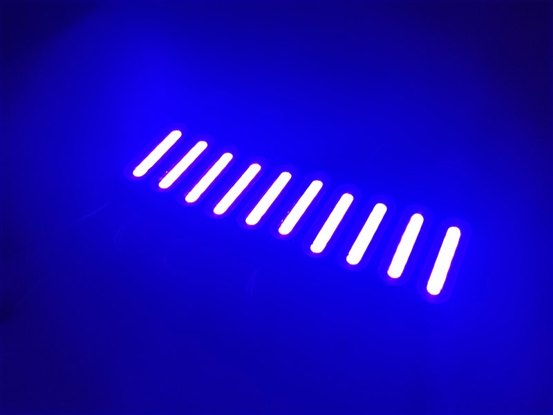 Replax Parmak Cob Led Mavi 12 Volt Su Geçirmez 10,lu 3m Bantlı Kesilebilir 0409971