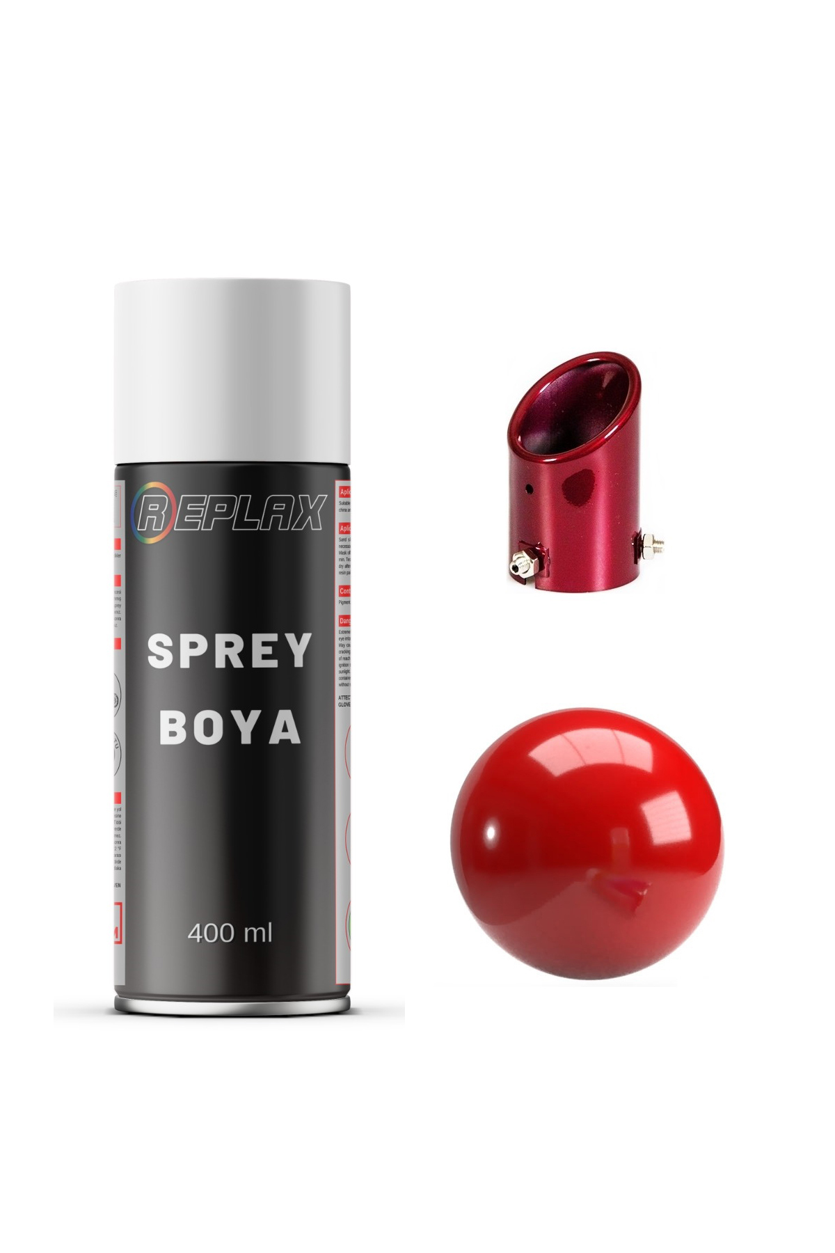 Kırmızı Egzos Isıya Dayanıklı 690° Sprey Boya 400 Ml.