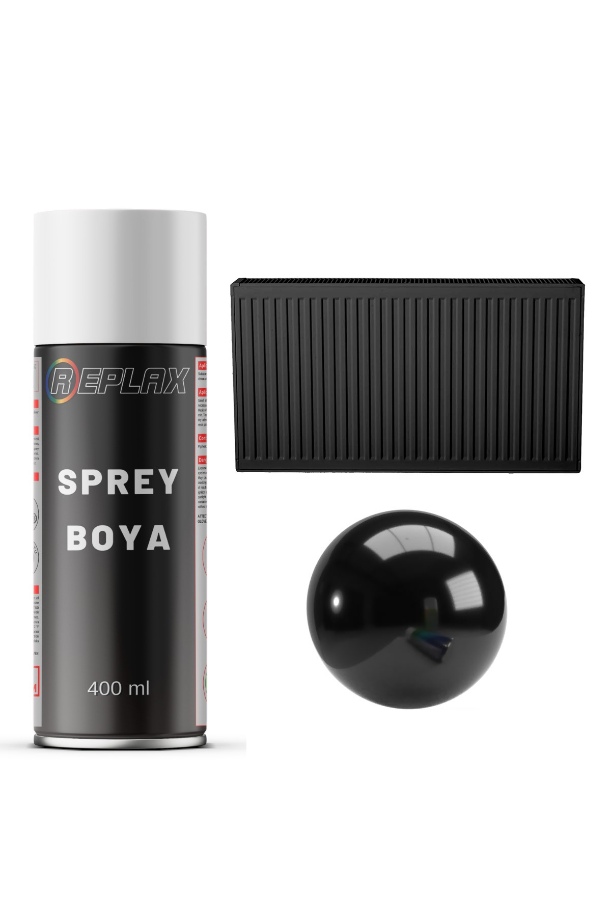 Siyah Radyatör Kalorifer Petek Sprey Boyası 400 ml