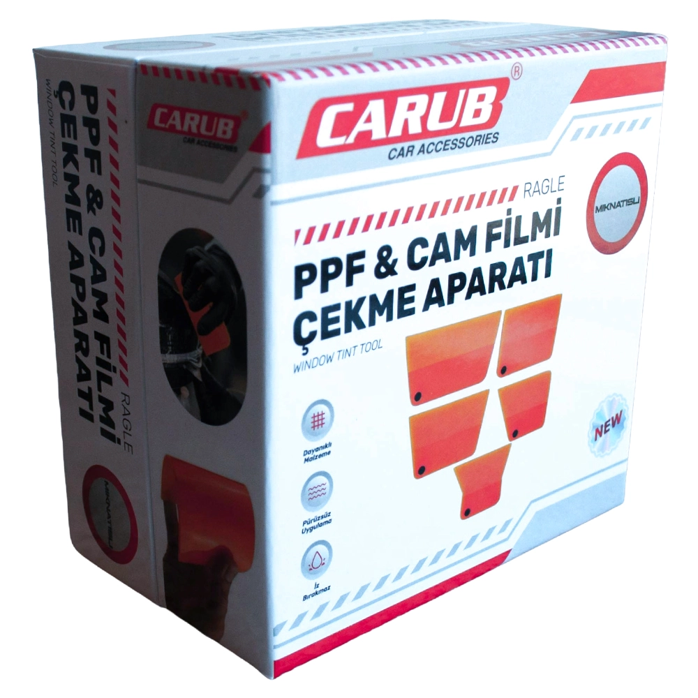 Mıknatıslı Profesyonel Cam Filmi Folyo Ppf Çekme Aparatı Ragle Seti 5 Parça br1245024