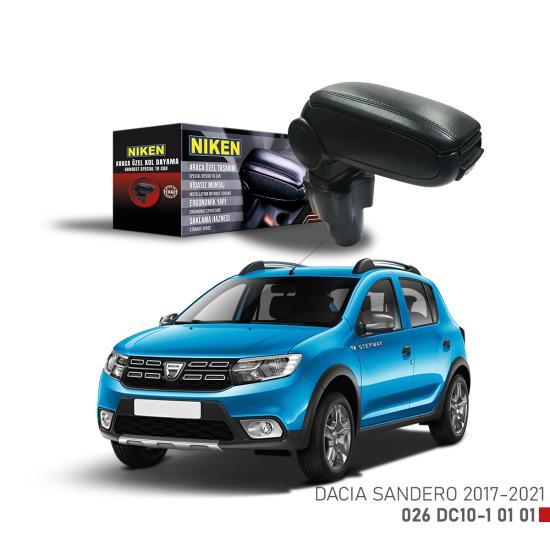 Dacia Sandero 2017-2021 Arasi Araca Özel Kol Dayama Siyah