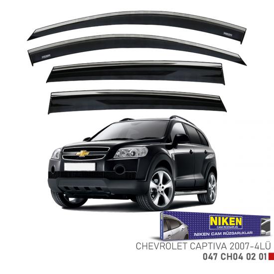 Replax Chevrolet Captiva 2007 Sonrası Kromlu Cam Rüzgarlığı 4Lü