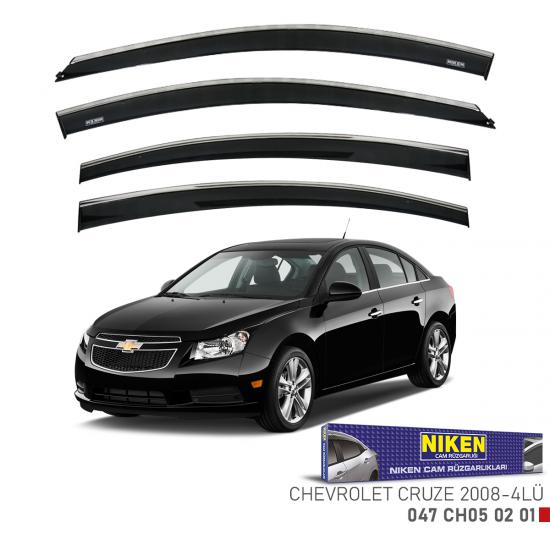 Replax Chevrolet Cruze 2008 Sonrası Kromlu Cam Rüzgarlığı 4Lü