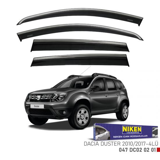 Replax Dacia Lodgy 2013 Sonrası Kromlu Cam Rüzgarlığı 4Lü