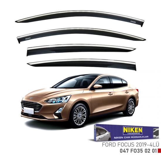 Replax Fiat Egea 2016 Sonrası Kromlu Cam Rüzgarlığı 4Lü