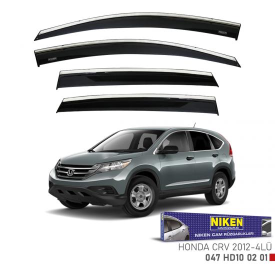 Replax Honda Civic 2021 Sonrası Sedan Kromlu Cam Rüzgarlığı 4Lü