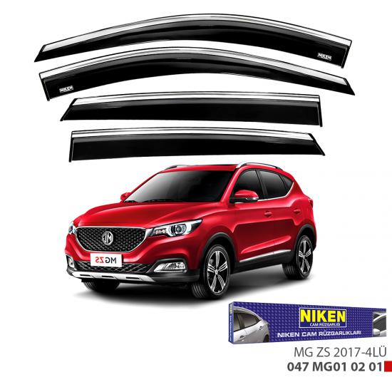 Replax Nissan Juke 2014 Sonrası Kromlu Cam Rüzgarlığı 4Lü