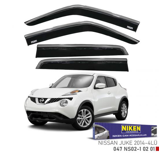 Replax Nissan X-Trail 2014 Sonrası Kromlu Cam Rüzgarlığı 4Lü
