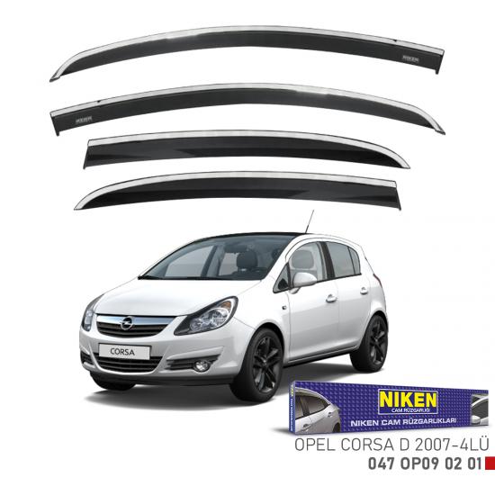 Replax Opel Mokka 2012 Sonrası Kromlu Cam Rüzgarlığı 4Lü