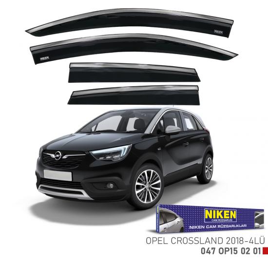 Replax Opel Astra K 2016 Sonrası Kromlu Cam Rüzgarlığı 4Lü