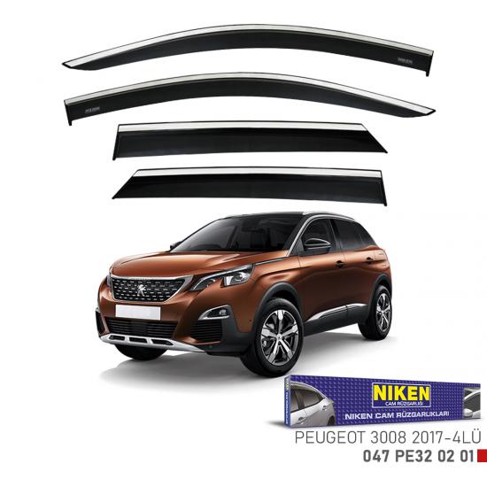 Replax Renault Clio 4 2013 Sonrası Kromlu Cam Rüzgarlığı 4Lü
